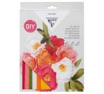 KIT CRÉPON, Bouquet de fleurs 20,5x1,5x30cm - Assortiment