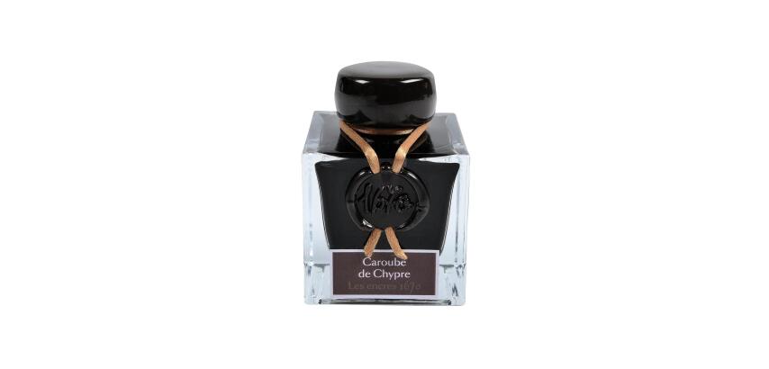 Encre 1670 à paillettes dorées 50ml - Caroube de Chypre