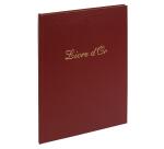 Livre d'or Balacron avec titre 100 pages blanches - 27x22 cm vertical - Couleurs assorties