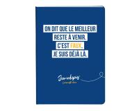 Jemedisais, Carnet broché A5 14,8x21 cm, 128 pages, ligné, assortis. - Multicolore