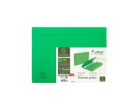 Forever Bright Document Wallets Pack of 50 290gsm A4 - Bright green
