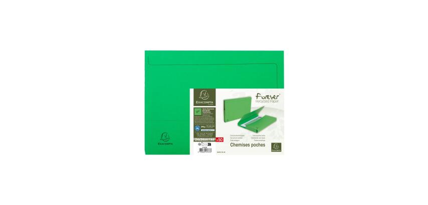 Forever Bright Document Wallets Pack of 50 290gsm A4