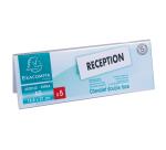Set mit 5 Namensschildern für A5, beidseitig, horizontal, PMMA, Exacryl - Kristall