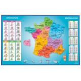 Sous-main rigide PVC France - 37,5 x 57,5cm - Visuel