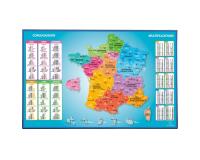 Sous-main rigide PVC France - 37,5 x 57,5cm - Visuel