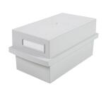 Card index tray with lid K for 500 cards IBF A7 - Light grey