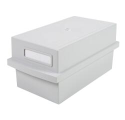 Boîte à fiches "K" DIN A7 - Gris lumière