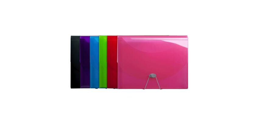 Case Iderama Expand Case PP A4 13P Ast - Assorted colours