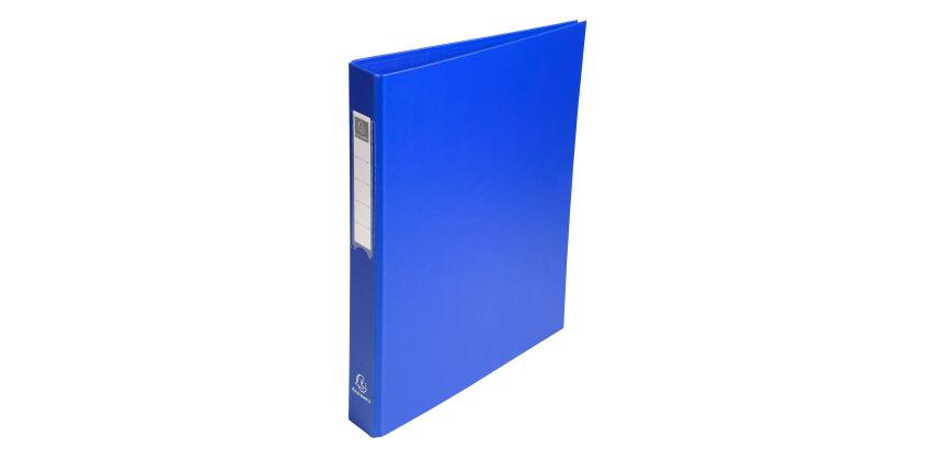 Classeur rembordé polypropylène 4 anneaux ronds de 25mm sur 3eme de couverture