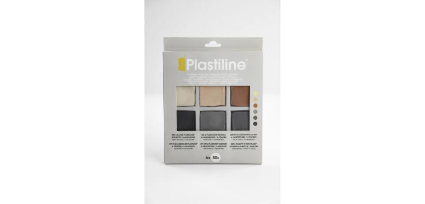 COFFRET 6 PAINS DE PLASTILINE - Assortis