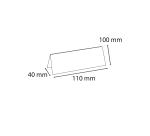 Pack 10 table place name holders 105x40 - Crystal