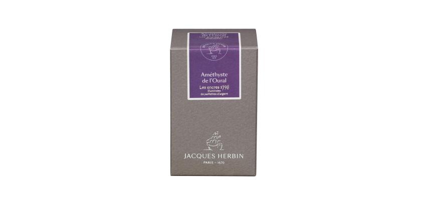 Encre 1798 à paillettes argentées - Violet améthyste