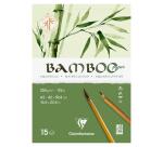 Bamboo, 1-seitig geleimter Block mit 15 Blatt Bambuspapier, A2, 250g