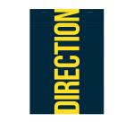Bloc de bureau Direction agrafé A4 100 feuilles petits carreaux 70 g - Bleu