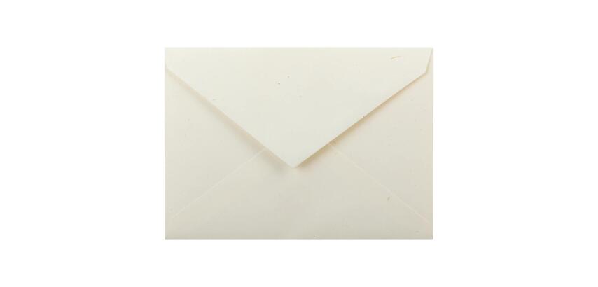 20 enveloppes C5 (162x229mm) paille naturelle gommées - ivoire