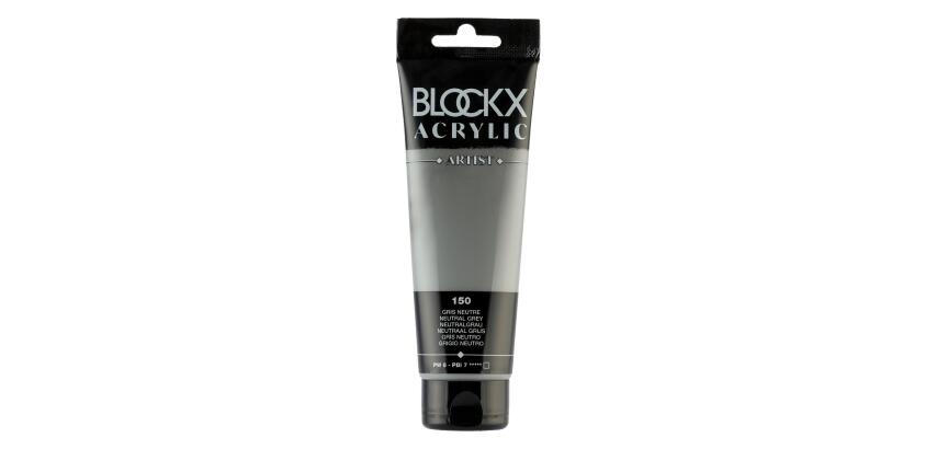 Feine Acrylfarbe, Acrylic Artist, Tube 120ml - Neutralgrau