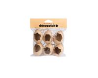 Pack 6 oeufs cassés à suspendre - Kraft