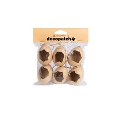 Pack 6 oeufs cassés à suspendre - Kraft