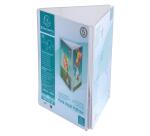 Triangle Stand up sign holder A5 portrait Office - Crystal