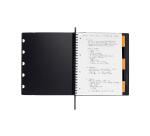 Exabook Rhodiactive rechargeable reliure intégrale A4+ 160 pages ligné+MC 80g - Noir