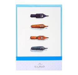 CARTE DOUBLE + ENVELOPPE C6 ENCRE&PLUME, SOUS SACHET