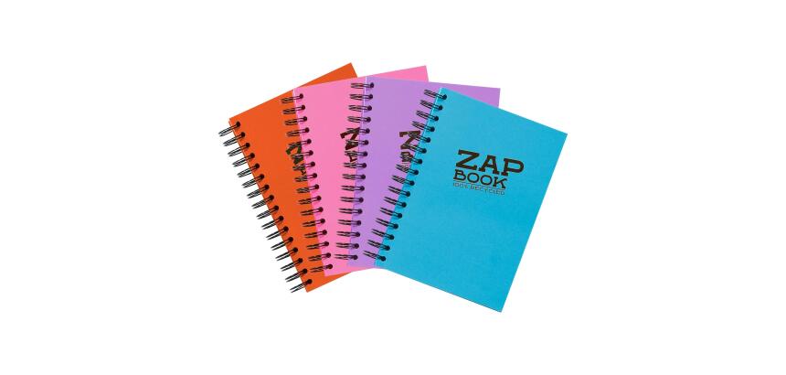 Zap Book carnet spiralé 160F A5 80g - Assortiment mixte
