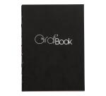 Graf'Book 360° carnet cousu dos brut 100F A6 100g F - Noir