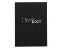Graf'Book 360°, Skizzenbuch A6, 100 Blatt 100g, offene Fadenheftung - Schwarz