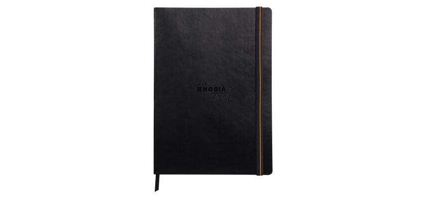 Rhodia Touch Mixed Media Book, papier Paint'On extra-blanc 250g - A4 portrait, 40 pages - Noir