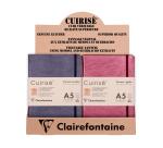 CUIRISÉ Présentoir 8 x A5 carnets souples + 6 x A5 rembordés rigides. - Assortiment mixte