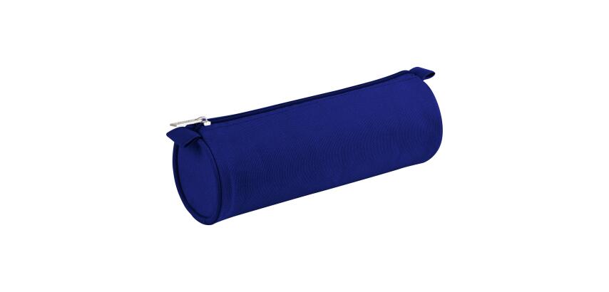 Trousse textile ronde Ø7x22 cm, 3 couleurs assorties - - Assortis