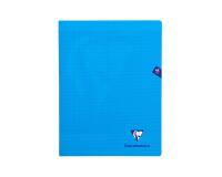 Cahier piqué Mimesys 24x32cm 48 pages grands carreaux couverture polypropylène Couleur aléatoire - Bleu