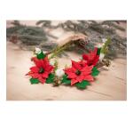 KIT CRÉPON, Couronne de Noël 20,5x1,5x30cm - Assortiment