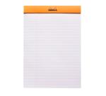 Bloc agrafé Rhodia Giant Pad N°15 14,8x21 cm 150f ligné 80g - Orange
