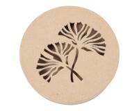 Boîte végétale ronde 15x15x3cm - Kraft