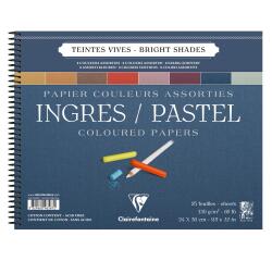 Ingres Pastel bloc spiralé 25F 24x30cm 130g - Assortiment vif