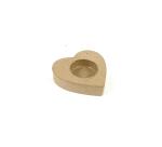 Porte bougie coeur 8,5x8,5x2cm - Kraft