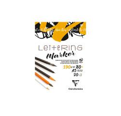 Lettering bloc collé 20F A5 190g