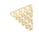 Pap.80g, Tiny Rolls 5x0,35m, Fleurs rges - Rouge