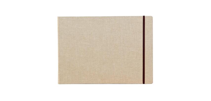 Reisealbum/Skizzenbuch Goldline A4, Leineneinband, 30 Blatt 180g - Natur