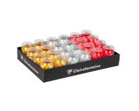 Plateau de 24 oeufs lisses 10mx7mm, Or - Assortiment