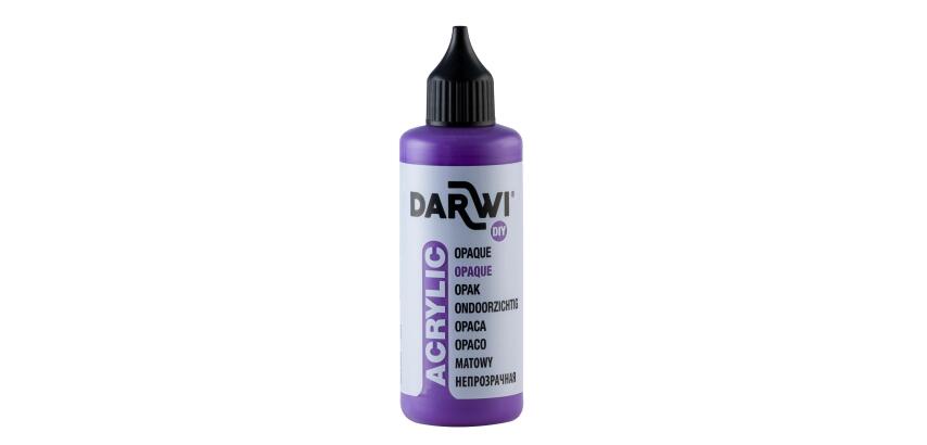 Darwi Flacon de 80 ml de Peinture Acrylique Universelle Opaque - Violet