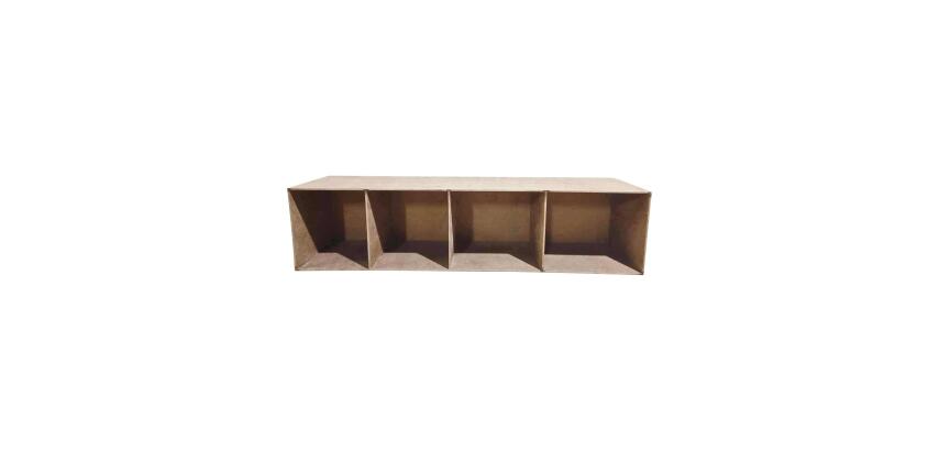 Présentoir vide chiffres kraft 20cm - Kraft