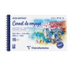 Aquapad Carnet de Voyage album spiralé 15F 13,5x25cm 300g