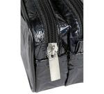 Trousse holographique rectangulaire 2 compartiments 22x7x8 cm, noir - Noir