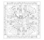 Carré 100% soie - 90x90cm Fenêtre sud - Blanc