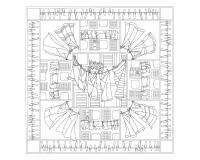 Carré 100% soie - 90x90cm Fenêtre sud - Blanc