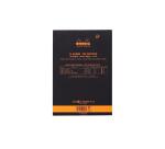 Bloc agrafé le R N°12 8,5x12 cm 70 feuilles unies 90 g. - Noir
