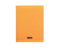 Cahier piqué 8000 POLYPRO A4 192 pages grands carreaux 90 g - Orange