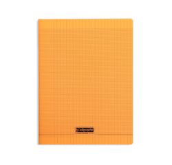 Cahier piqué 8000 POLYPRO A4 192 pages grands carreaux 90 g - Orange